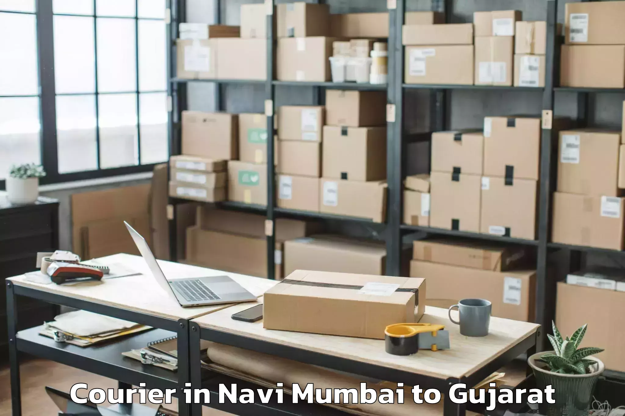 Hassle-Free Navi Mumbai to Suamandeep Vidyapeeth Vadodara Courier